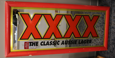 XXXX Australian Beer Mirror Sign 16 X36 The Classic Aussie Lager