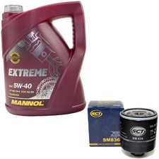 Motoröl Set 5W-40 5 Liter + Ölfilter SM 836 für Audi A1 A2 A3 Seat Skoda VW Polo
