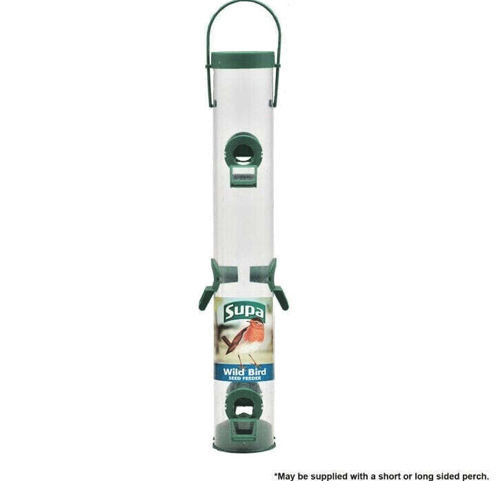 SUPA SEED FEEDER 2, 4 or 6 Port : Wild Garden Bird Feeding Tube bp Feed Holder