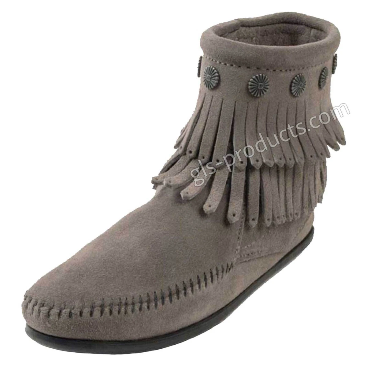 Minnetonka double fringe boots store
