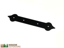 Spear Head Decorative Timber Railway Sleeper Brackets Black x 4