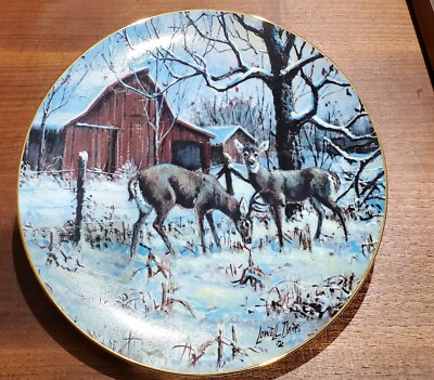 COUNTRY CHRISTMAS 1990*WINTERING DEER*LOWELL DAVIS*EIGHTH ANNUAL EDITION SCHMID*