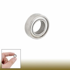 13mm x 7mm x 4mm Shielded Deep Groove Radial Ball Bearing Silver Tone