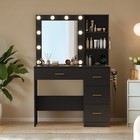 Vanity Desk With Mirror 3 Lighting Colors Lights Makeup Dressing Table Drawers