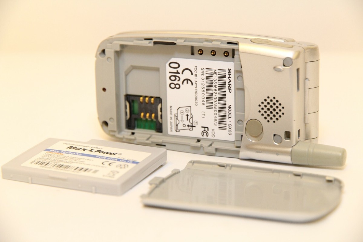 SHARP GX20 Vodafone Flip Cellular Mobile Phone Dual Display