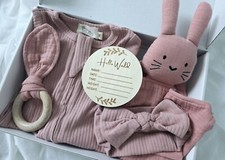 M T Baby Girl 5-Piece Gift Set - Newborn FREE SHIPPING NEW in UNOPENED Box
