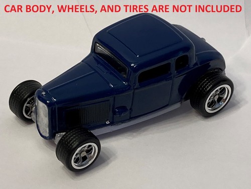 CUSTOM SILVER 3D PRINTED BASE FOR MATCHBOX 1932 FORD COUPE HOT ROD STREET ROD - Picture 8 of 18