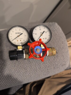 #ad Toro 995 01 Water Flow Psi Gauge Sprinkler pressure $68.00