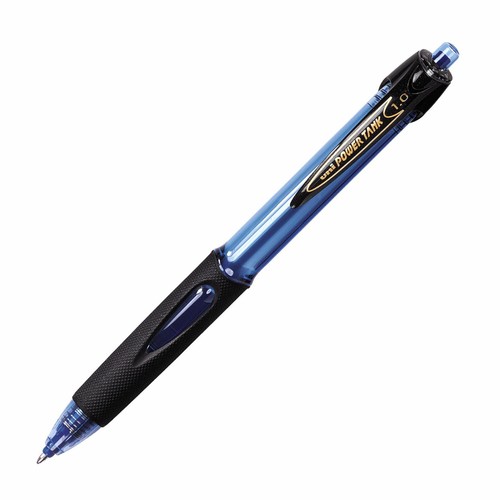 42071 UniBall Power Tank RT Ballpoint Pen, Bold 1.0mm Tip, Blue Ink, Pack of 1 - 第 1/2 張圖片