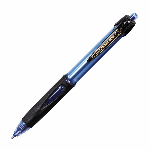 42071 UniBall Power Tank RT Ballpoint Pen, Bold 1.0mm Tip, Blue Ink, Pack of 1 - Picture 1 of 2