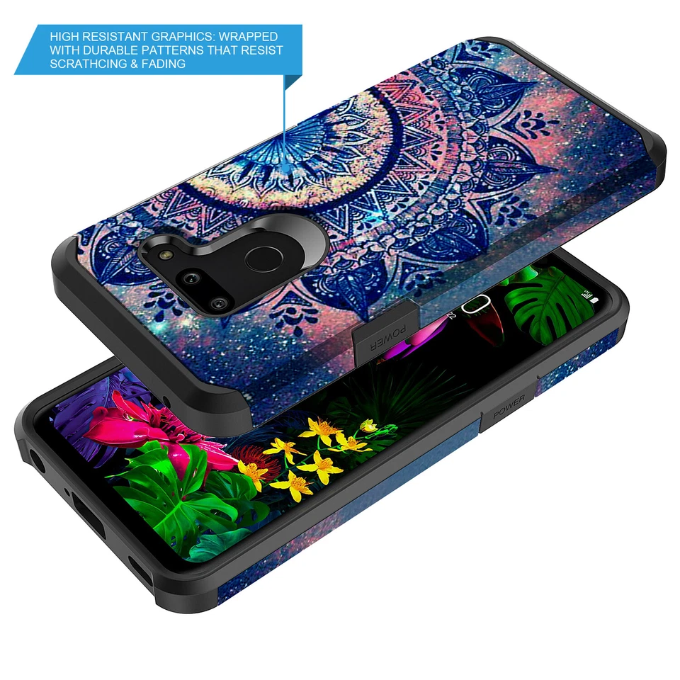 For LG G8 ThinQ Hybrid Graphic Fashion Cute Colorful Silicone Case - Image 3 of 4