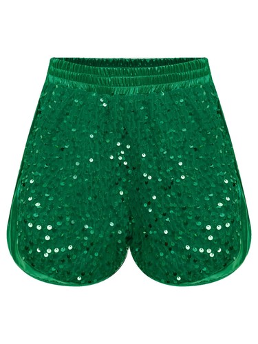 Kids Girls Shorts Carnival Dancewear Jazz Costume Elastic Sparkling Dance Teens - Picture 27 of 90