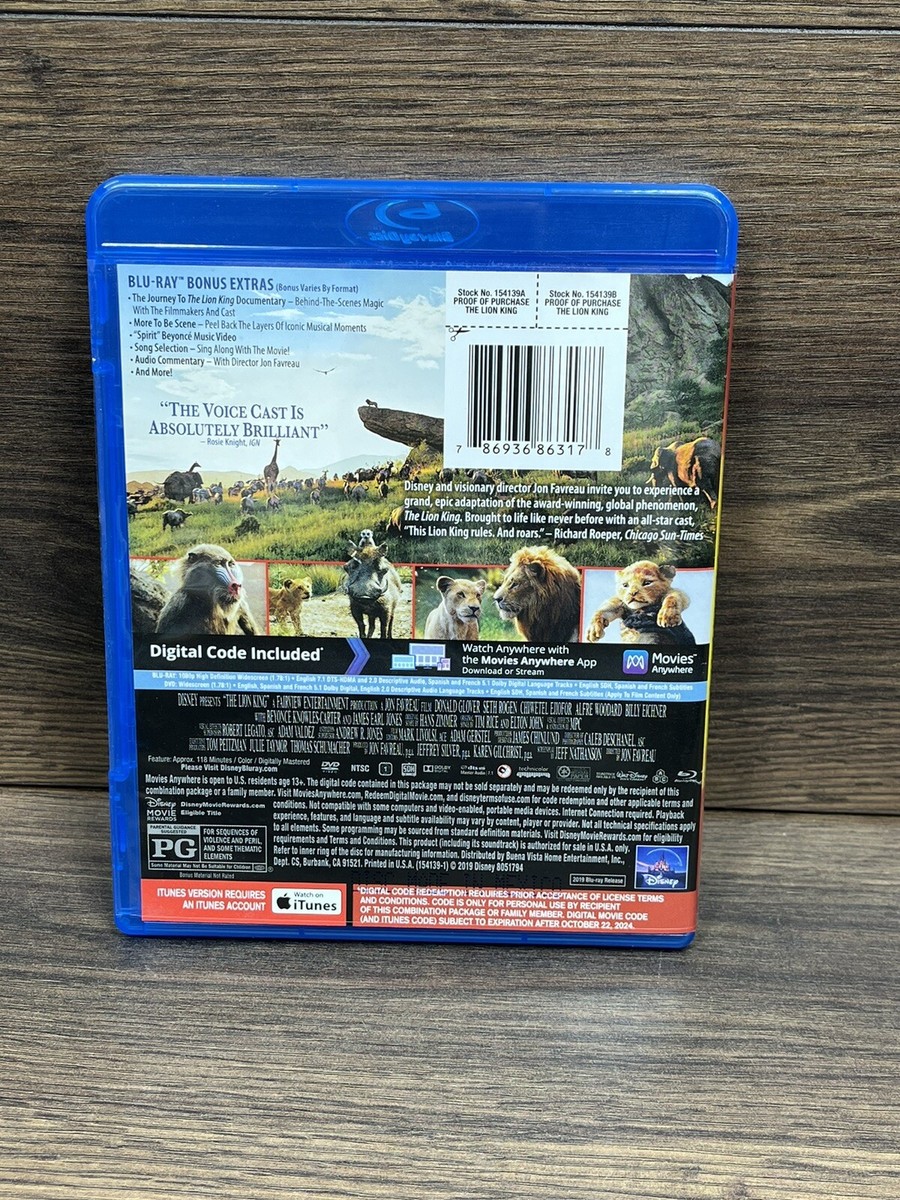 Disney The Lion King - Blu-Ray + DVD | eBay