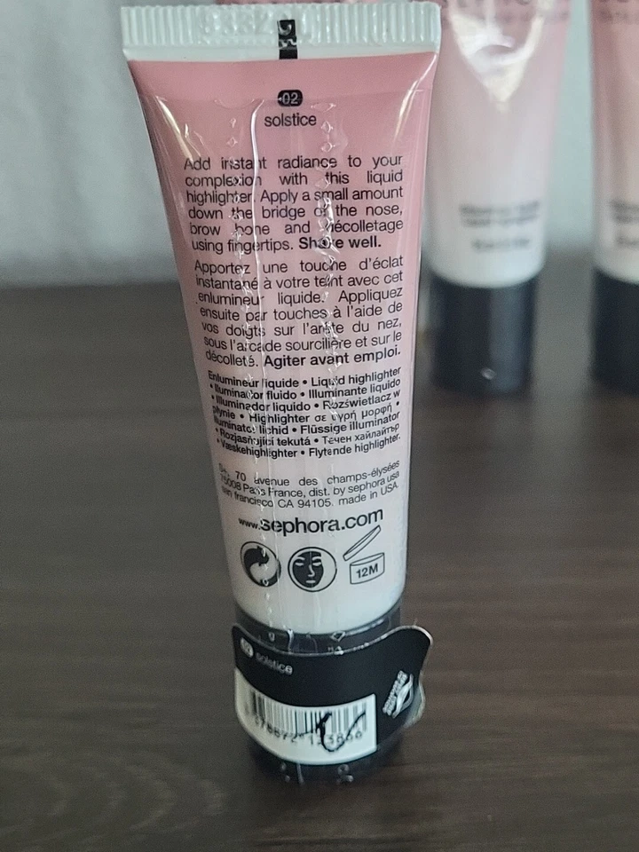 SEPHORA Collection Golden Hour Liquid Highlighter 02 Solstice NEW & SEALED x5 - Image 3 of 4