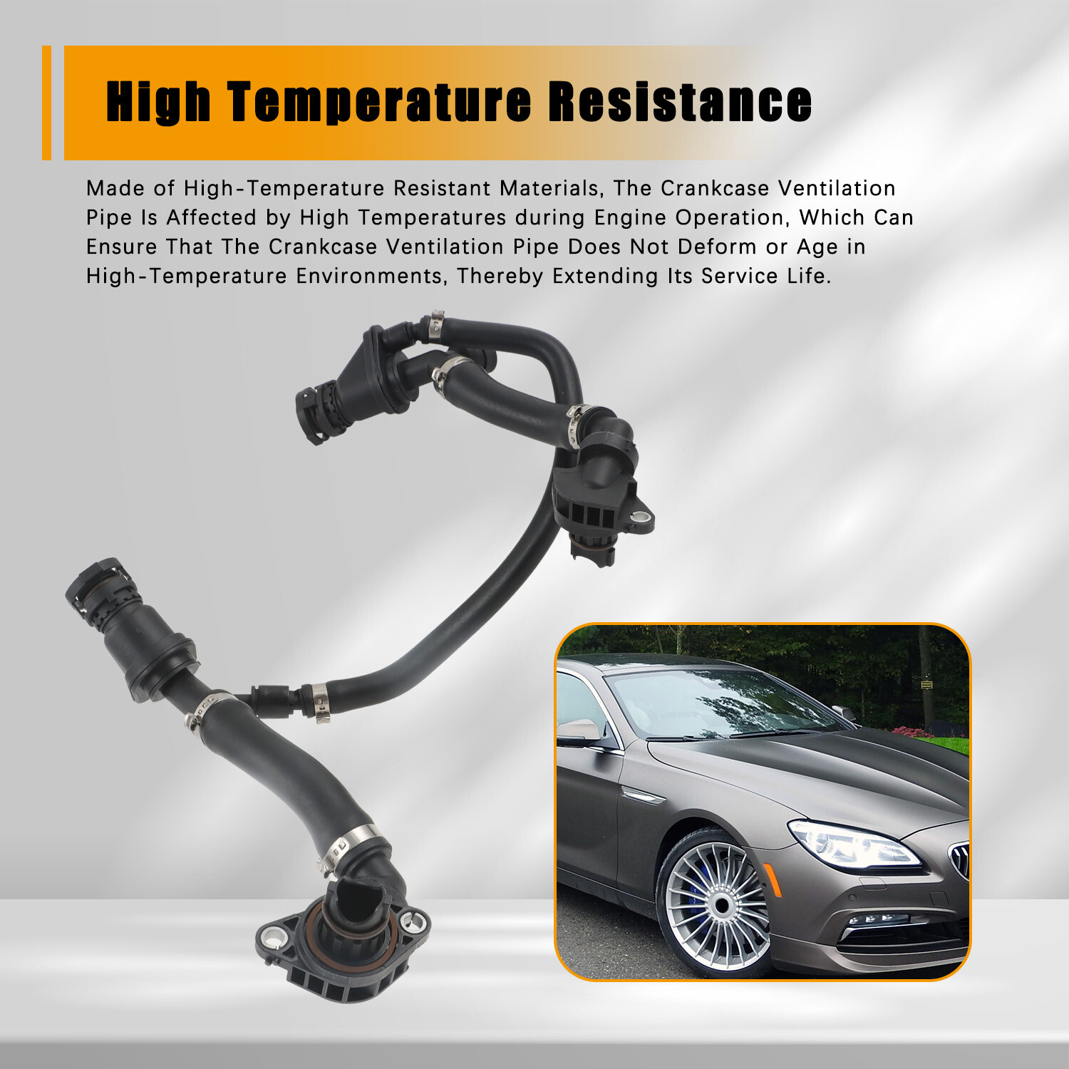 PCV Positive Crankcase Ventilation Pipe for BMW 550i 650i 750i