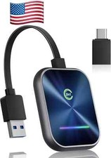 Wireless CarPlay Adapter 2024 Upgraded, 2 in 1 Wireless CarPlay Android Auto