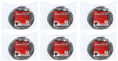 6 Rockville RCTS1250 50' 12 AWG 1/4'' TS to Speakon Pro Speaker Cable 100% Copper