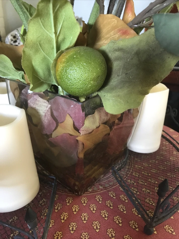 Большой солнце цветы в стеклянной вазе шелк Summer подсолнухи цветочная аранжировка $125 - Изображение 4 из 4