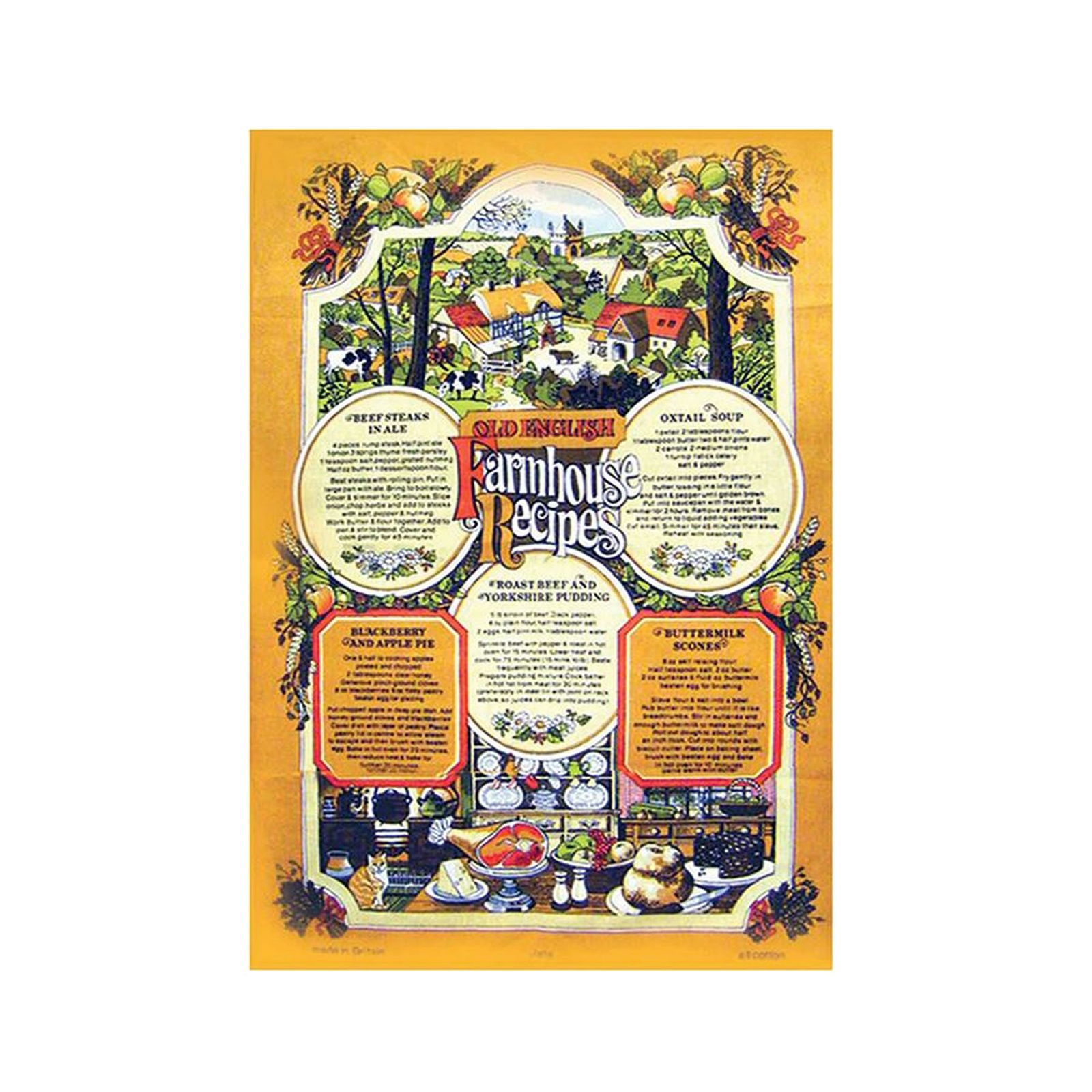 Stow Green Farmhouse Recipes Cotton Tea Towel