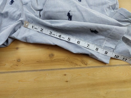 Polo Ralph Lauren Shorts All Over Embroidered Pony Logo Chino Sz 31 Pinstripe 9" - Picture 7 of 7