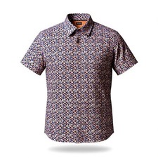 Callaway Opti-Dri Golf Polo Shirt Men's Medium Geometric Print Short Sleeve