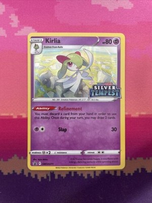 Pokemon Karte Kirlia SWSH271 Black Star Promo Stamped Silver Tempest Near Mint