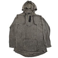 New Mono B Hoodie Womens Large Brown Long Sle...