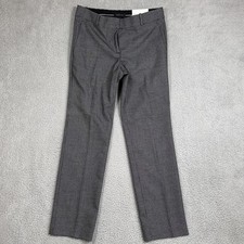 NWT Ann Taylor Pants Womens 6 Black White Straight Leg Full Length Mid Rise New