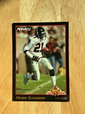 1993 Pinnacle          Deion Sanders.         # 29.            MEN OF AUTUMN