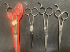 Vintage Shears Temper Rite 18, Fromm Neverrust, Pearl duck, Economy Supply Co.