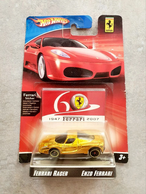 Hot Wheels 2007 Ferrari Racer 60th Anniversary Enzo - Chrome Gold