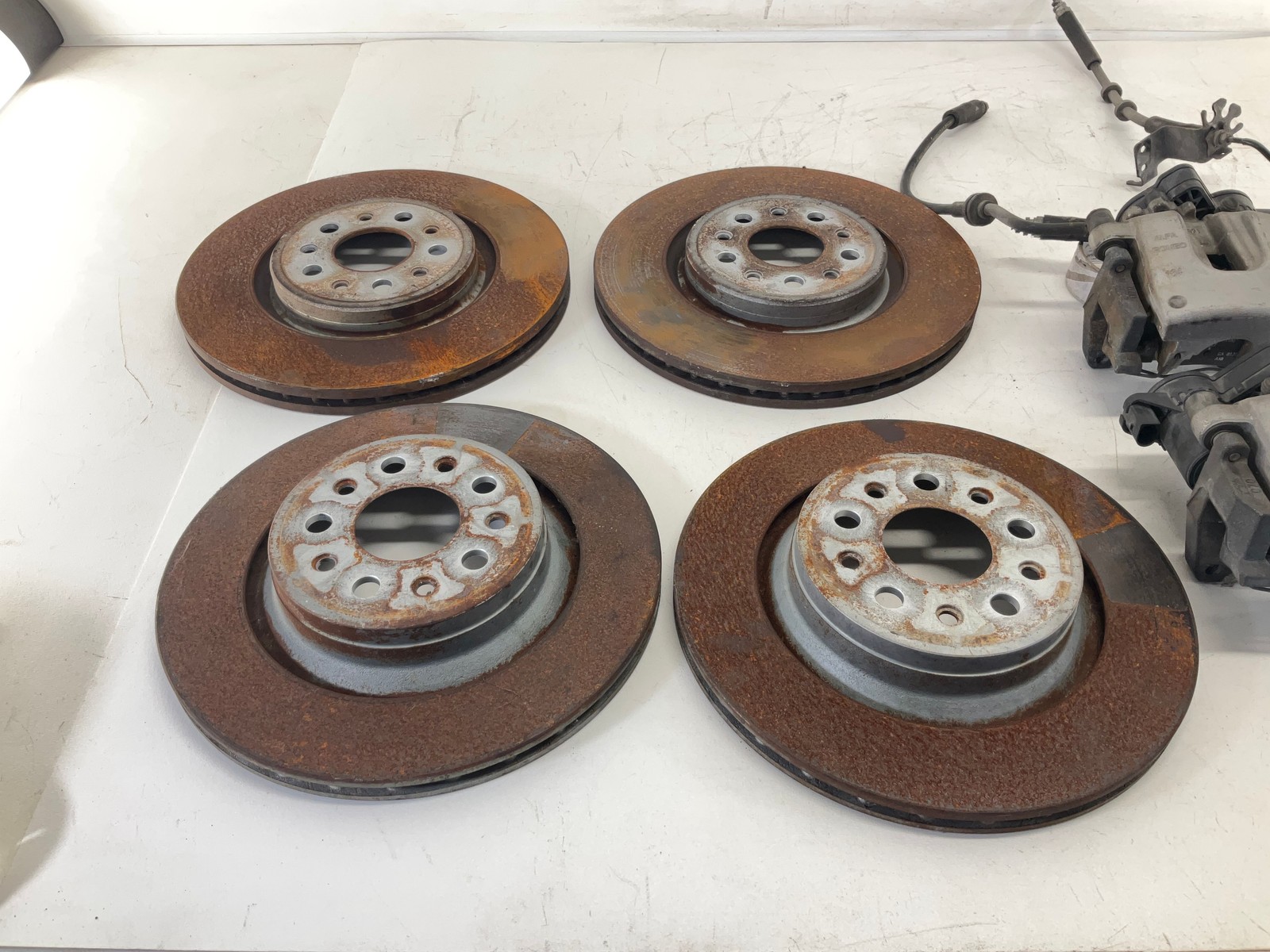 14-20 MASERATI Ghibli Front & Rear Wheel Brake Caliper W/ Brake Disc Drum Rotor