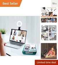 Ring Light Video Conference Lighting Kit 3200k-6500K Dimmable Led Clip on Com...