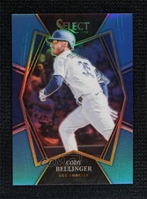 2022 Panini Select Premier Level Carolina Blue Prizm 23/35 Cody Bellinger o7m