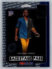 2019-20 Hoops Premium Stock #2 Chris Paul Backstage Pass Blue Thunder E37