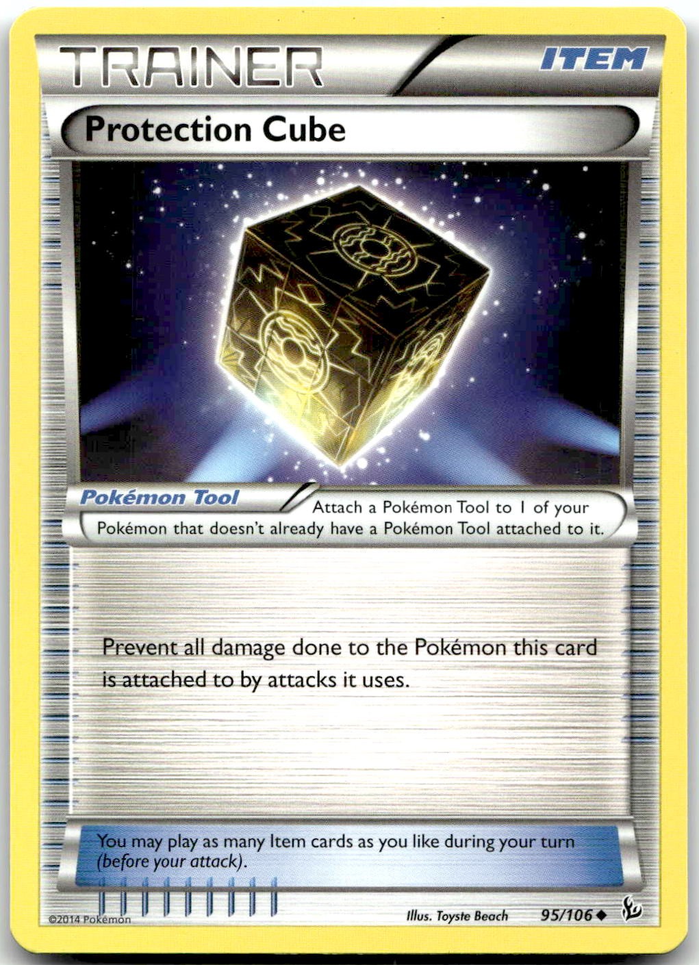 Pokemon Protection Cube Flashfire FLF #95/106 Uncommon NM