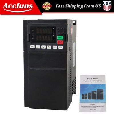 Variable Frequency Drive Inverter 10HP 220V CNC VFD VSD 7.5KW 1 To 3 Phase New