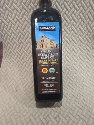 Kirkland 24-25 New Terra Di Bari  Organic Extra Virgin Olive Oil, 33.8 fl oz 