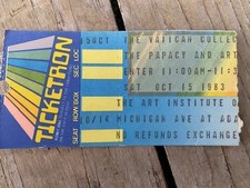 1983 The Vatican Collection: The Papacy and Art Ticket Stub