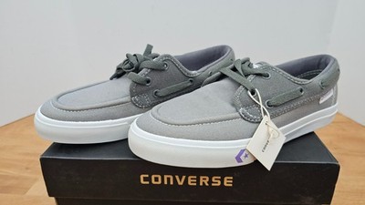CONVERSE SEA STAR Boat Style Sneakers Gray Canvas Mens 6.5 Womens 8 Shoes