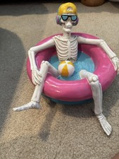 SUMMERWEEN Pool Float skeleton Bro Beach Ball Baseball Cap Headphones Vacation