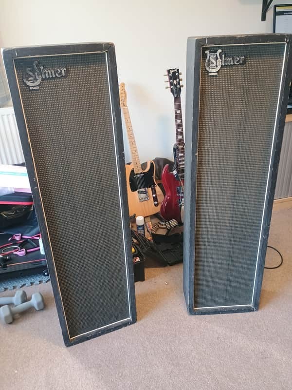 Selmer TV35 Tower speakers PA valve amp 1972 guitar excellent