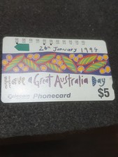 1994  Australia Day $5 vintage phonecard 