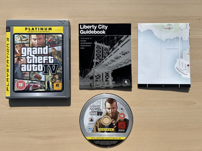 Playstation 3 Ps3 | Grand Theft Auto 4 | Komplett mit Handbuch & Kartenset | UK