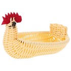  Woven Food Basket Chicken Shaped Vegetable Decorative Fruit Tray