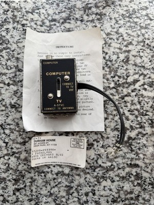 Vintage TV/Game/Computer RF Switch Box Adapter for Atari 2600 Coleco Other