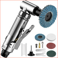 Druckluftschleifer Set Winkelschleifer 90° 6,2 Bar Mit Korundsandscheibe 2 Zoll