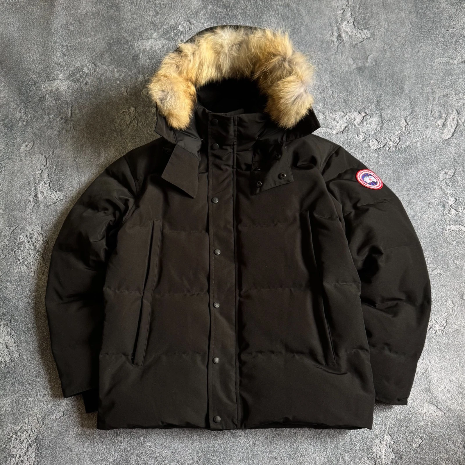 Canada Goose Wyndham Jacket Men's Colour Black Parka Outdoor