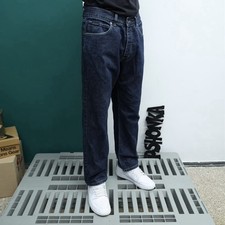 Yves Saint Laurent YSL Blue Straight Vintage Jeans Size W36 Made In E.U.