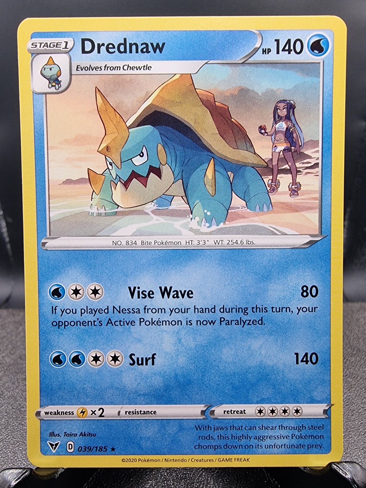 Drednaw - 039/185 - Vivid Voltage - Pokemon Card - NM